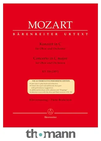 Bärenreiter Mozart Concert for Oboe KV 314