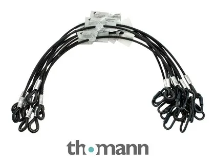 Stairville Safety Set 80cm/6mm Bk 10 pcs