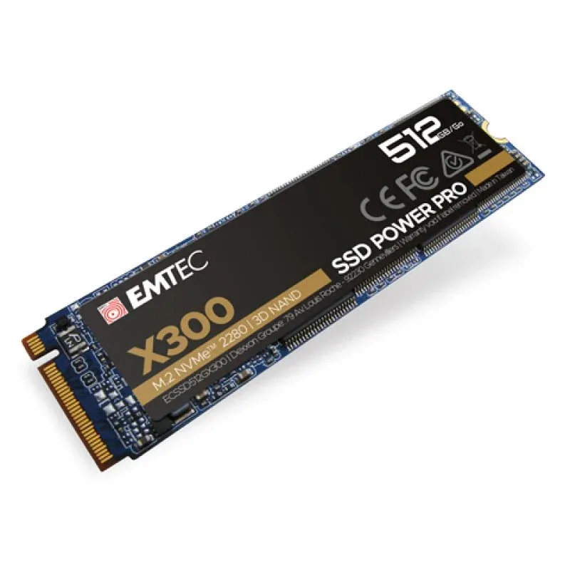 Disco Rígido Emtec Power Pro X300 SSD 512GB M.2 2280 NVMe