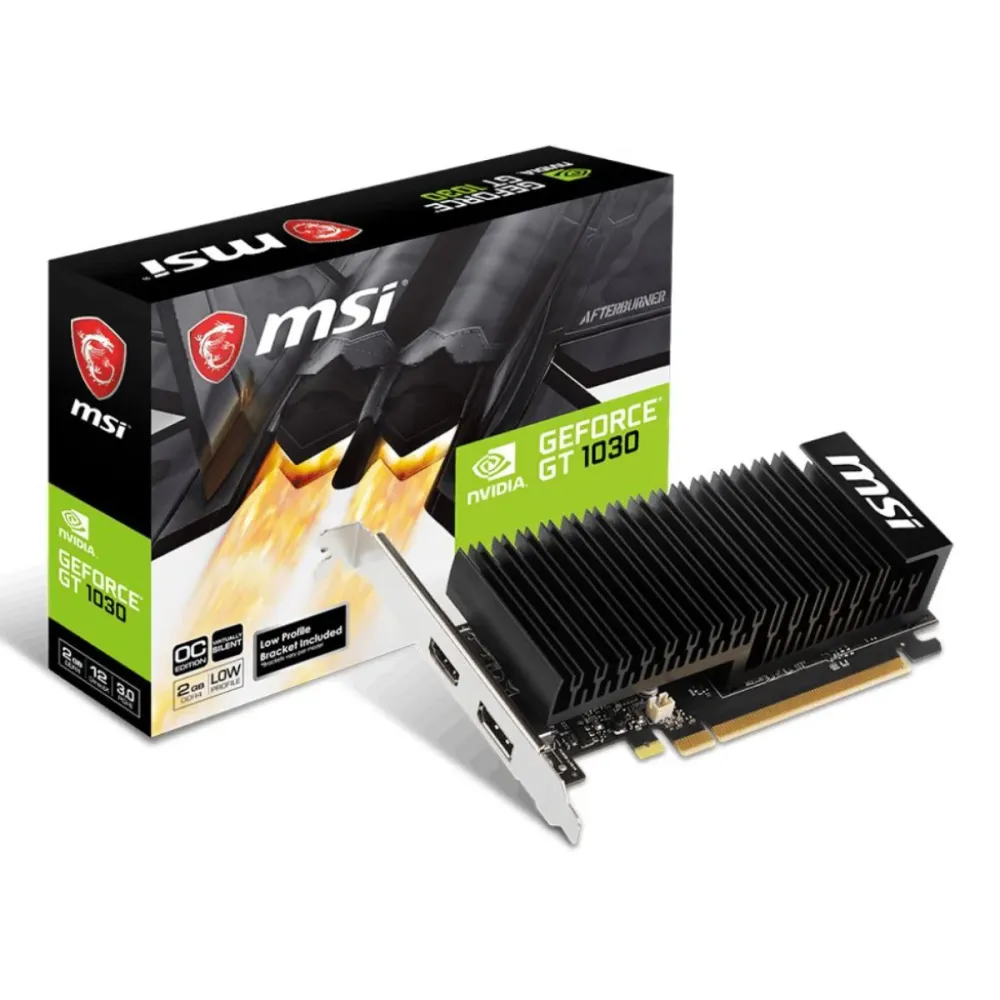 Placa Gráfica MSI GeForce GT 1030 2GHD4 LP OC 2GB GDDR4