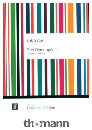 Universal Edition Satie 3 Gymnopédies Blockflöte