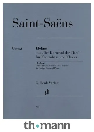 Henle Verlag Saint-Saëns Elefant Kontrabass