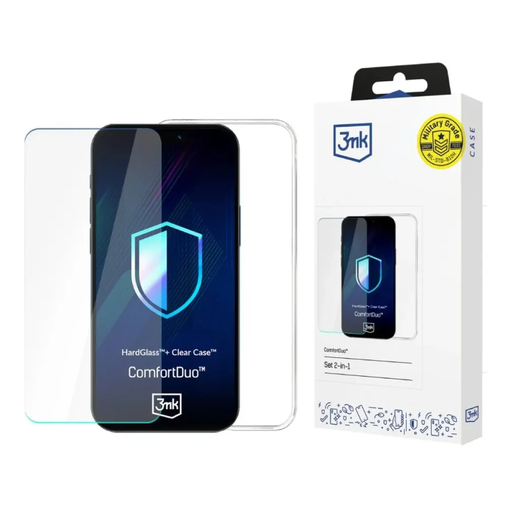 Capa + Pelicula 3MK ComfortDuo Samsung Galaxy A36 Transparente