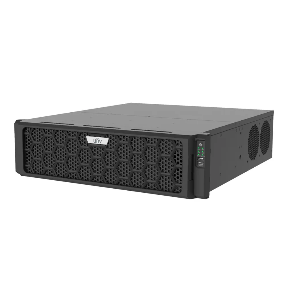 Gravador NVR Uniview Pro 128 Canais 8K Preto - UV-NVR516-128E-R