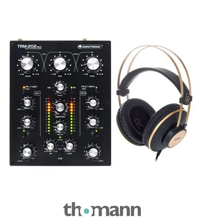 Omnitronic TRM-202 MK3 HP Bundle