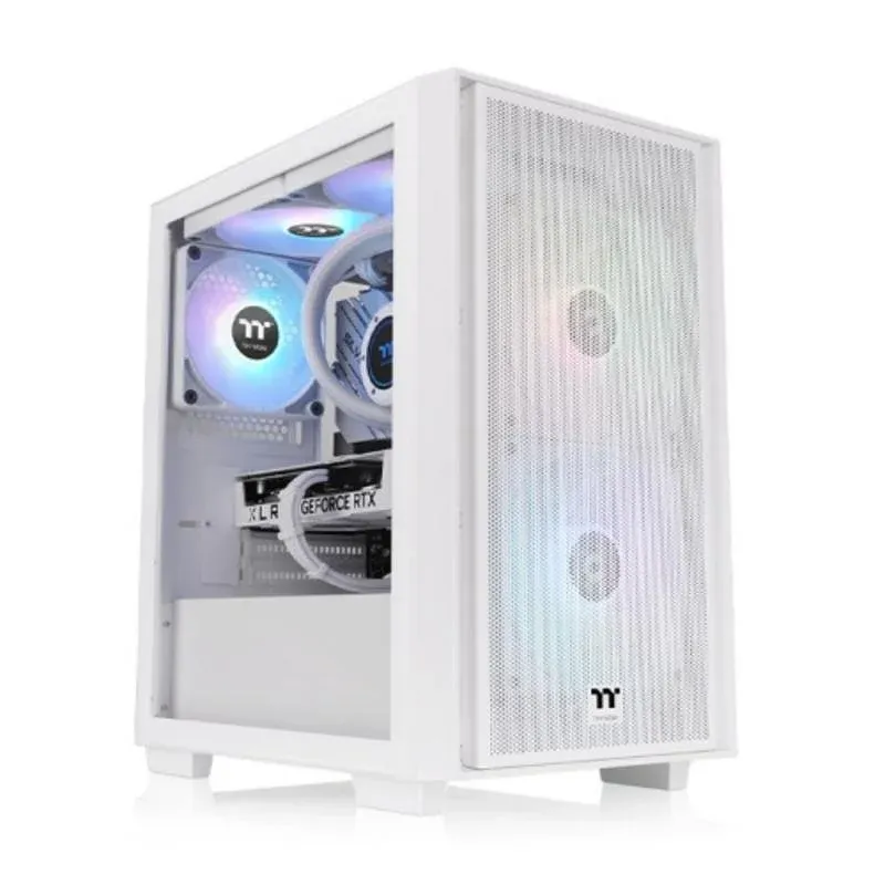Caixa de Computador Caixa PC Thermaltake Versa H16 TG ARGB Micro Torre Branca