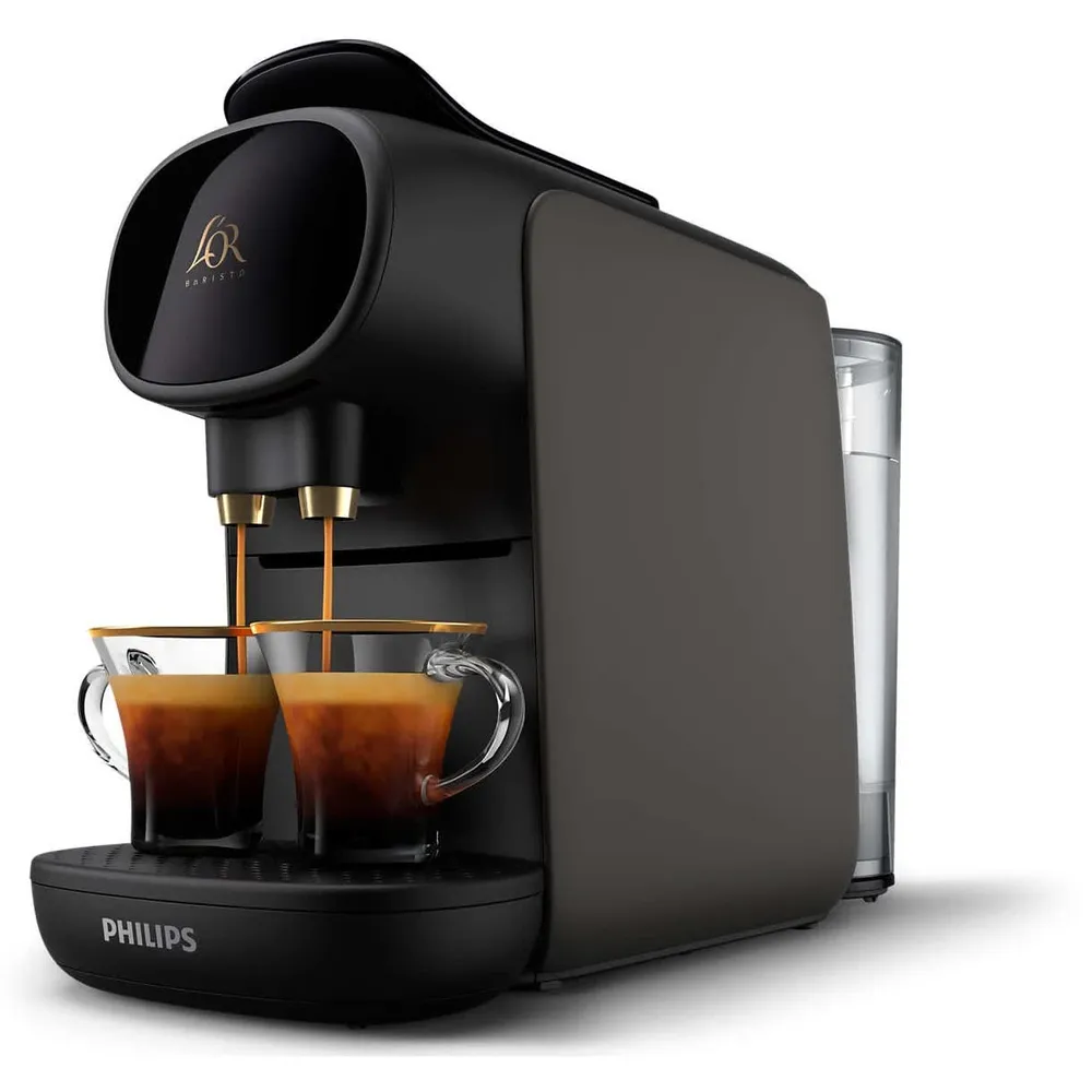 Máquina de Café PHILIPS L'OR (0,8L - Cápsulas - Preto/Cinzento)