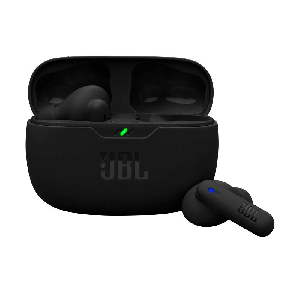 Earbuds JBL Wave Beam 2 ANC True Wireless Pretos
