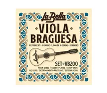 Jogo de Cordas Guitarra Braguesa La Bella VB200