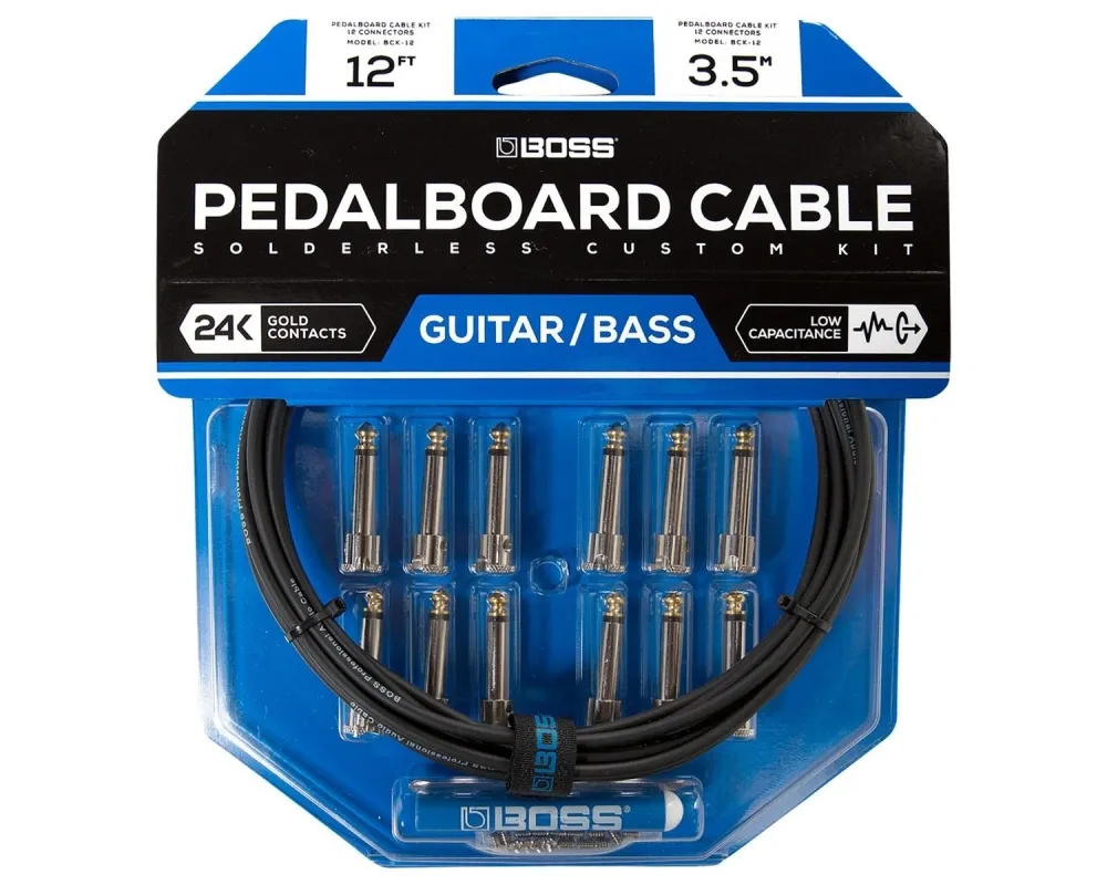 Boss BCK-12 Solderless Pedalboard Cable Kit 12 fichas 3.5m