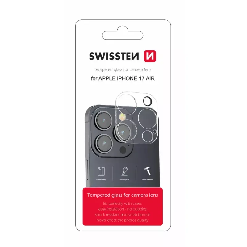 Swissten - Tempered Glass Camera Lens iPhone 17 Air