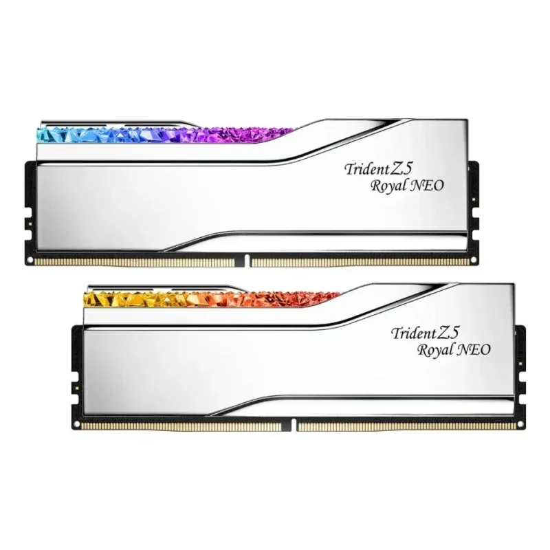 Memória RAM G.Skill Trident Z5 Royal Neo F5-6000J2636H32GX2-TR5NS Memórias RAM DDR5 64GB (2x32GB) 6000MHz CL26 AMD EXPO RGB