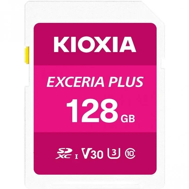 Kioxia Exceria Plus SDXC 128GB UHS-I U3 V30 Classe 10