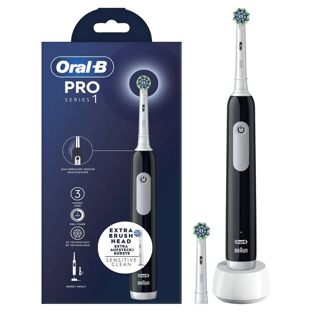 Escova de Dentes Elétrica Pro Series 1 (Preto) - ORAL-B