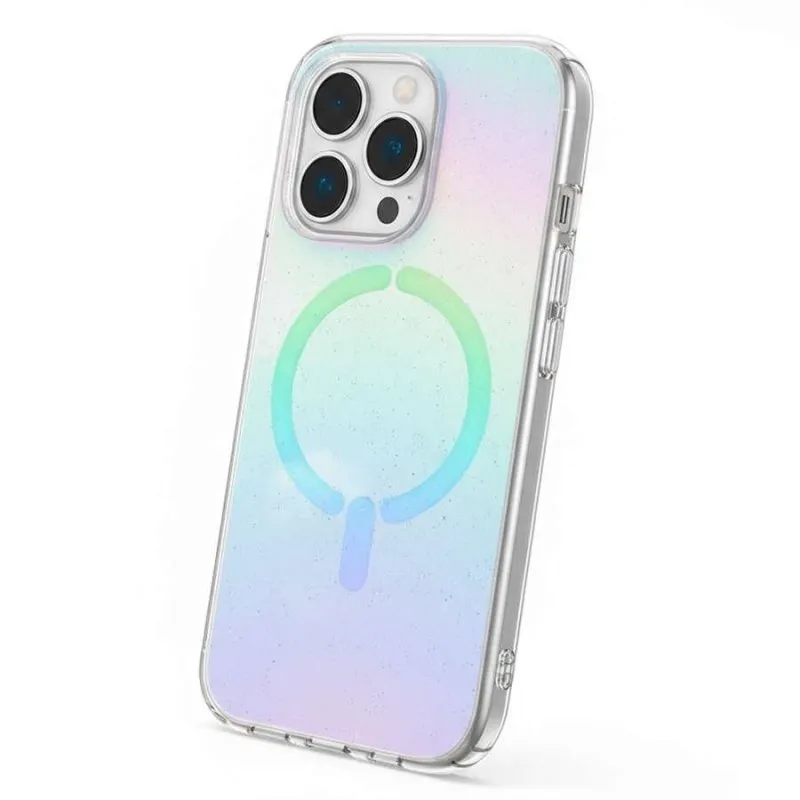 Funda para móvel Purpurina Compatível MagSafe Brilhante Proteção Premium para iPhone 14 Pro