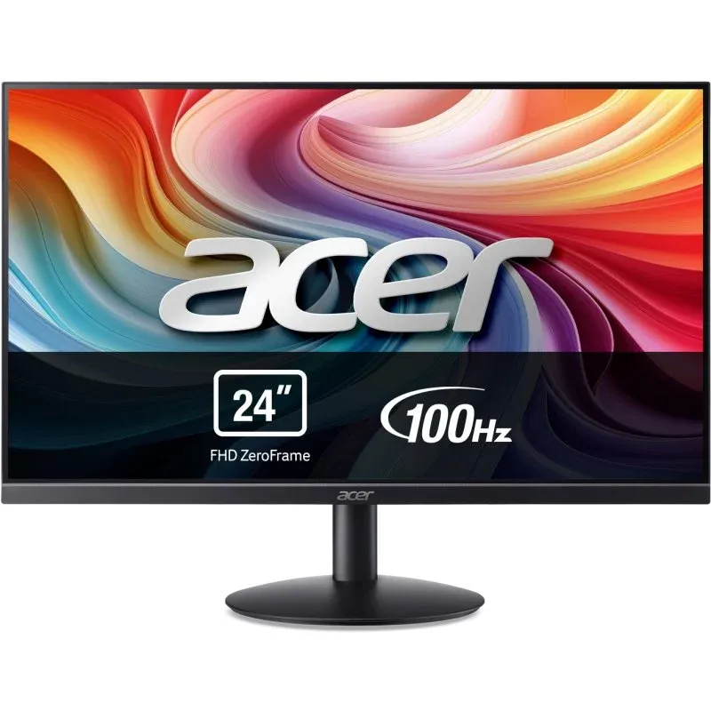 Monitor Acer SA242YH1BI 23,8" FullHD 100Hz VA 4ms Preto HDMI VGA VESA