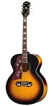 Epiphone J-200 Studio Esquerdina Vintage Sunburst