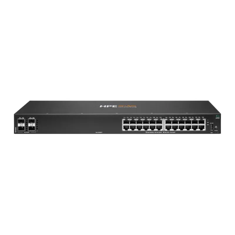 Switch HPE Aruba CX 6000 24p 1G 4p SFP Gestível L3