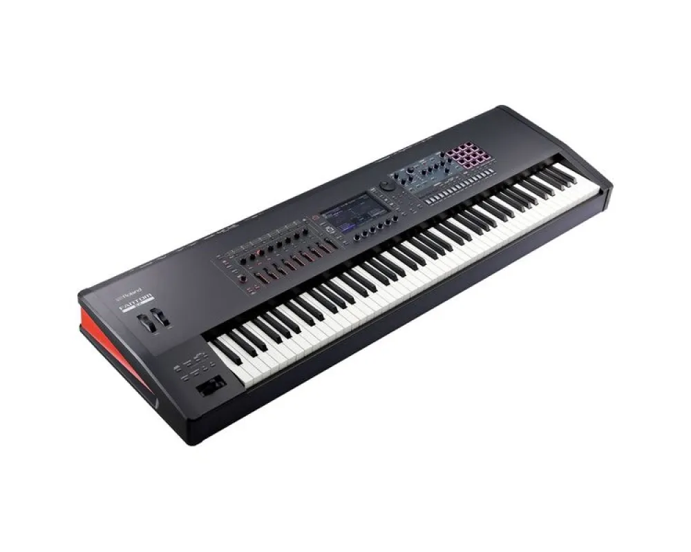 Roland FANTOM-8 EX EXPANDED PIANO KEYS Sintetizador Visor Táctil a Cores Teclas Madeira