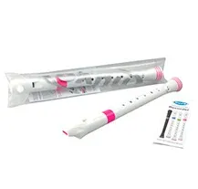 Flauta de Bisel Nuvo Branco / Rosa