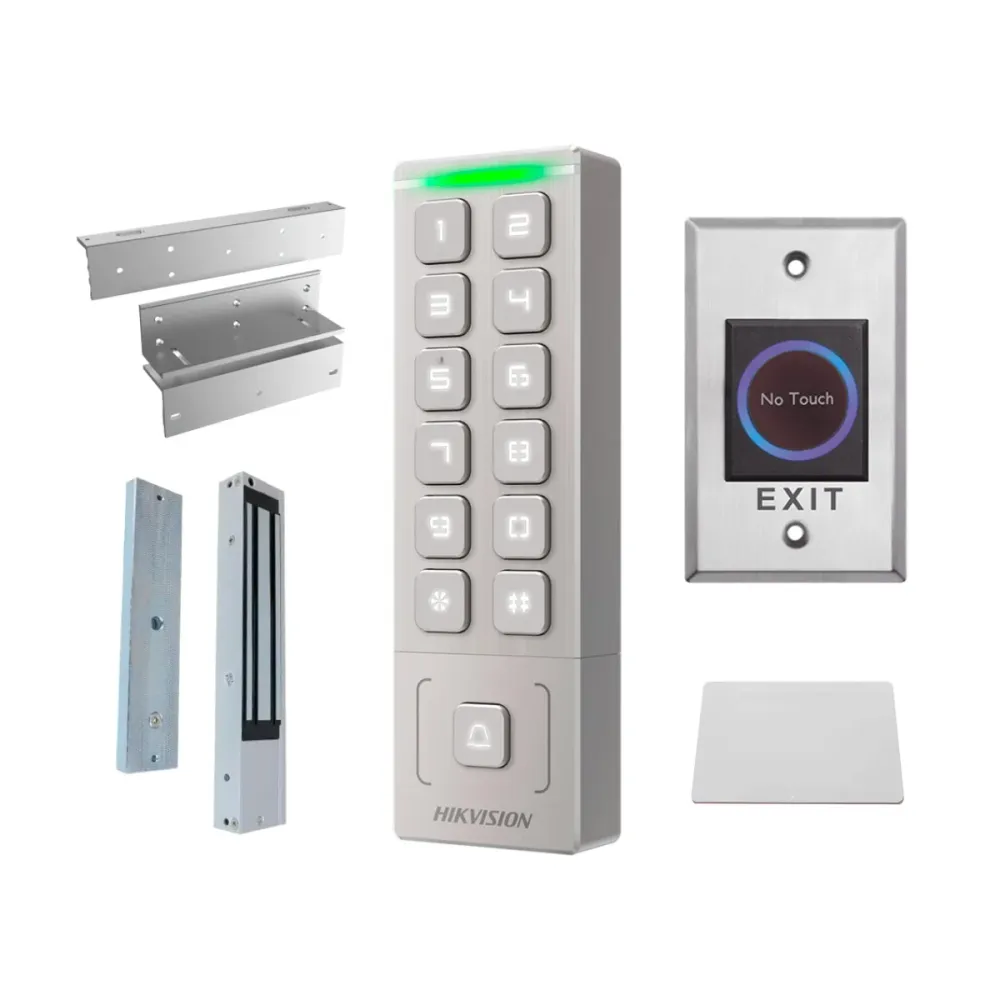 Kit de Controlo de Acesso Hikvision DS-KAS809EX Cartão EM e PIN