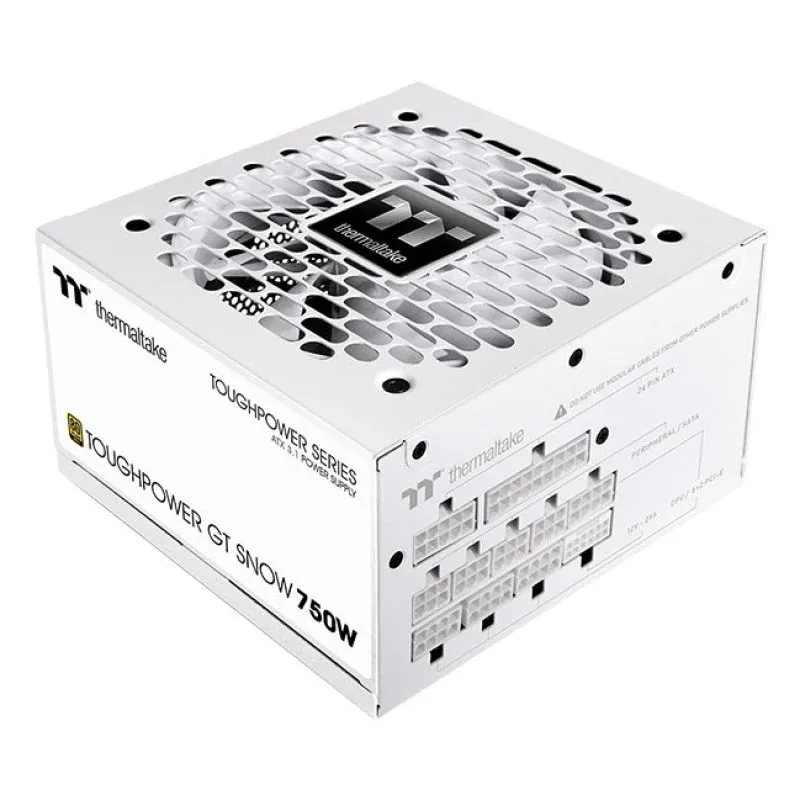Fonte Alimentação Thermaltake Toughpower GT Fonte de Alimentação ATX 3.1 Modular 750W 80+ Gold Branca