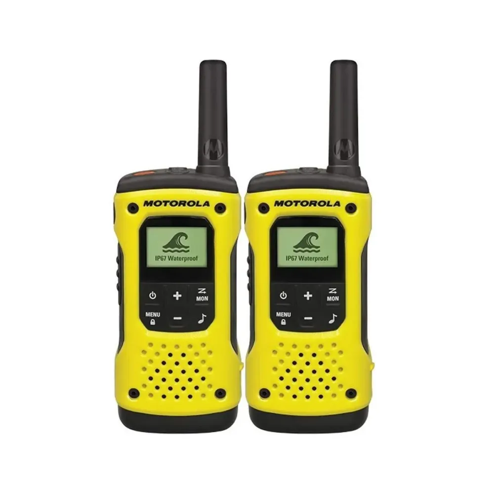 Walkie Talkie Motorola TLKR T92 H2O 10km Amarelo (2 Unidades)
