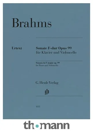 Henle Verlag Brahms Cellosonate op. 99