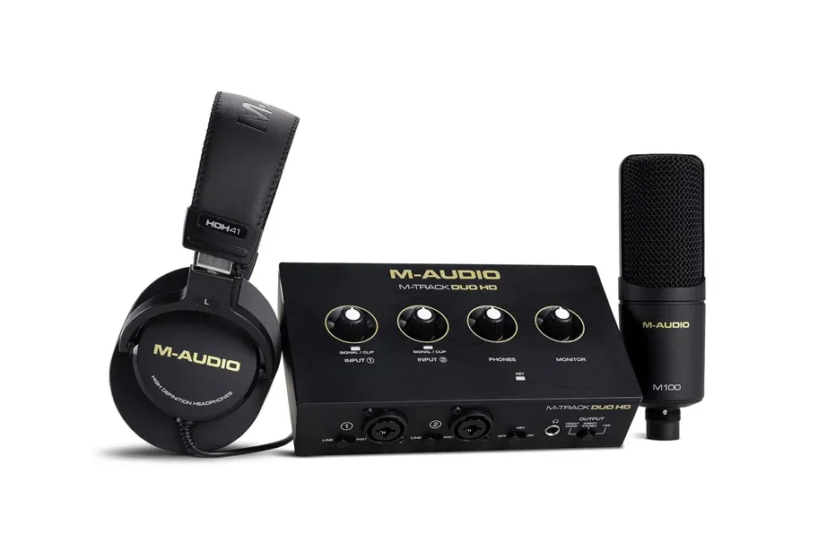 Pack Interface Áudio USB M-AUDIO M-Track Duo HD Producer