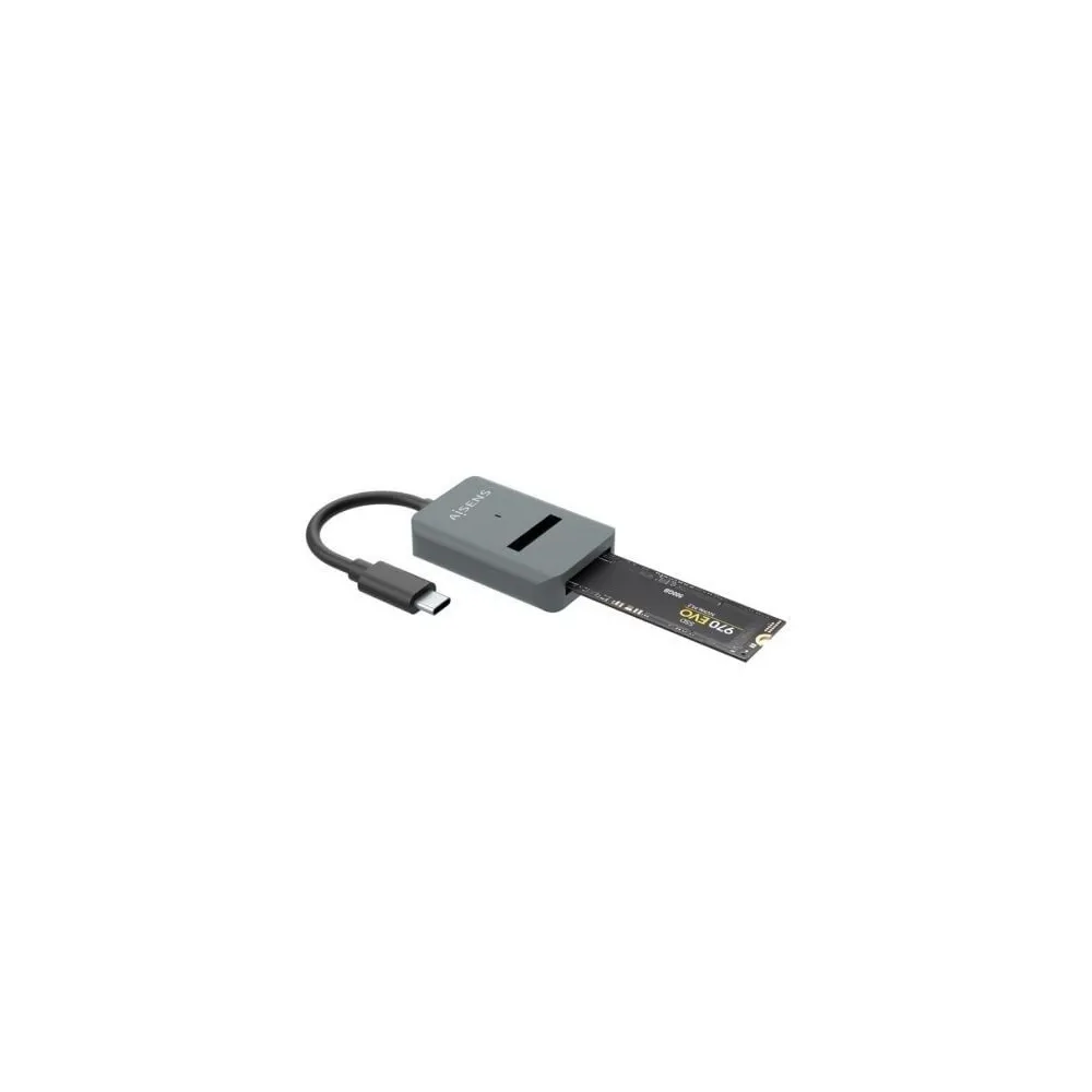 Aisens Estação de acoplamento ASUC-M2D012-GR SSD M2 To USB-C