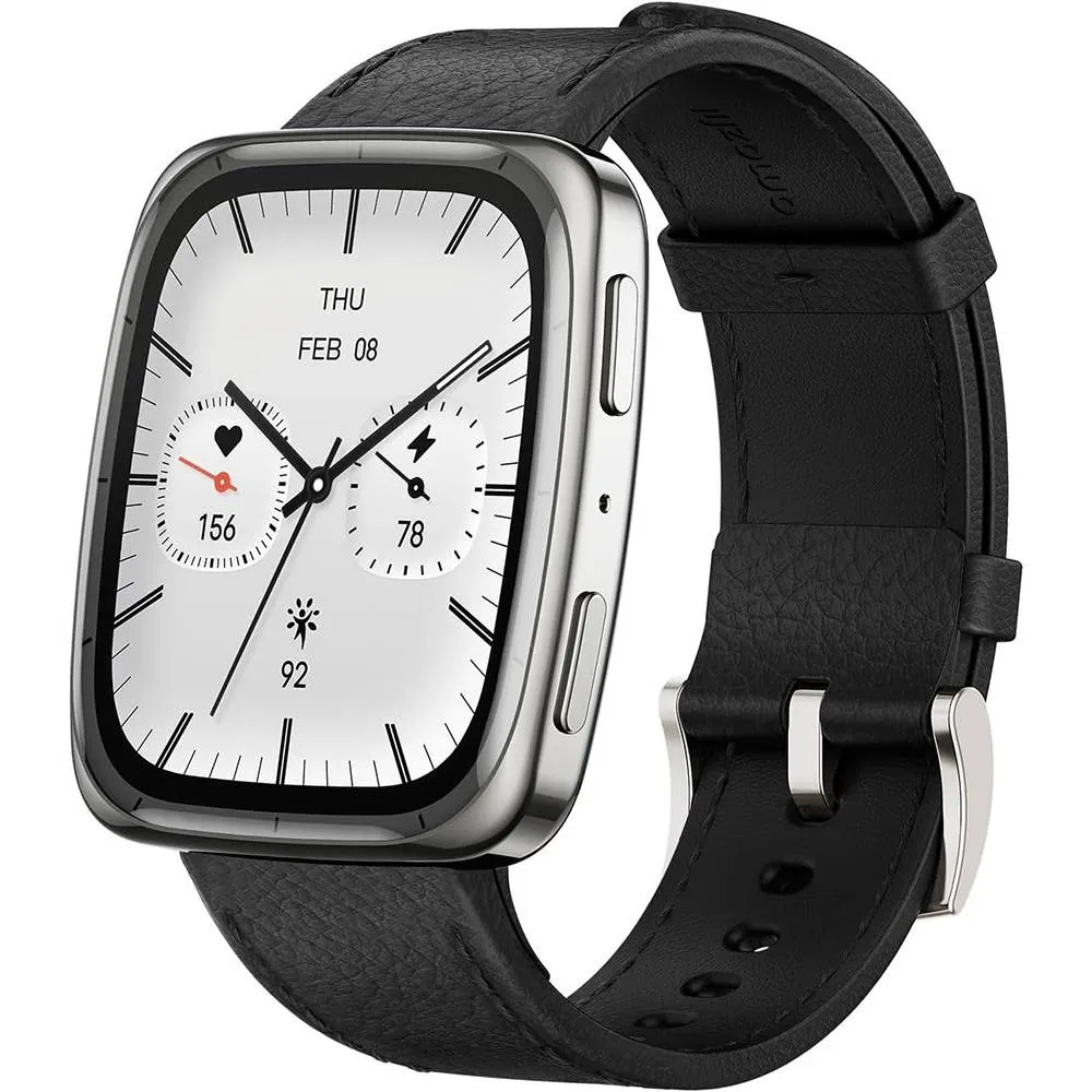 Smartwatch Amazfit Active 2 (Square) | 1.75 | ATM | GPS com Mapas | 160 Modos Desporto | Rastreamento Saúde e Sono | Black