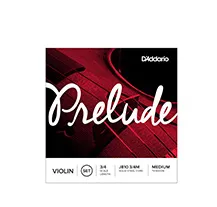 Jogo cordas Violino 3/4 D'Addario J810 Prelude Tensão Média