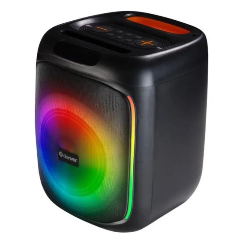 Altavoces Denver Party Speaker Bluetooth e USB 20W com LED