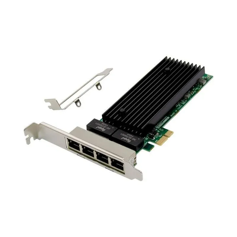 Tarjeta de Red MicroConnect MC-PCIEX1-82576-Q PCIe 4 Portas Gigabit Low Profile