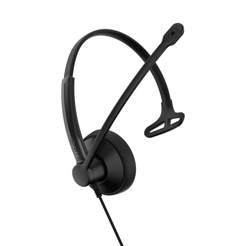 Auriculares EPOS IMPACT 100 com cabo USB-C cancelamento de ruído escritório preto