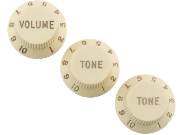 Fender Road Worn Strat Knobs Aged White