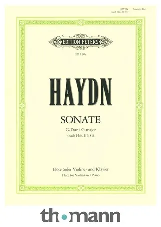 Edition Peters Haydn Flötensonate nach op.77