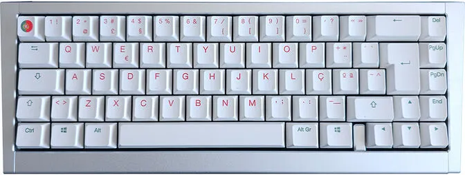 Kit Teclado DIY Ducky Outlaw 65 Silver (PT)