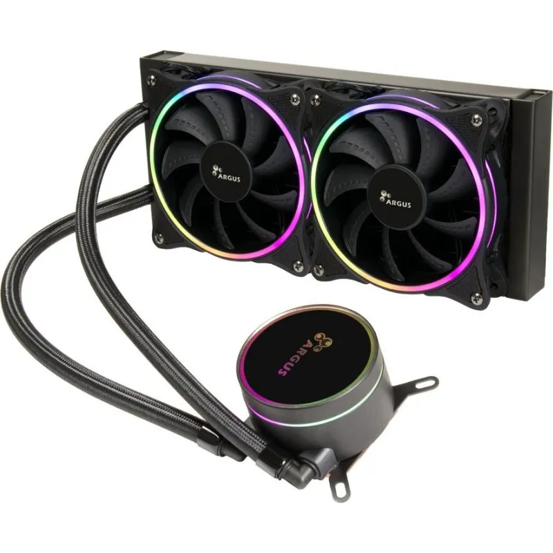 Refrigeração Líquida Inter-Tech LC-240 RGB 240mm 2 Ventoinhas LED RGB