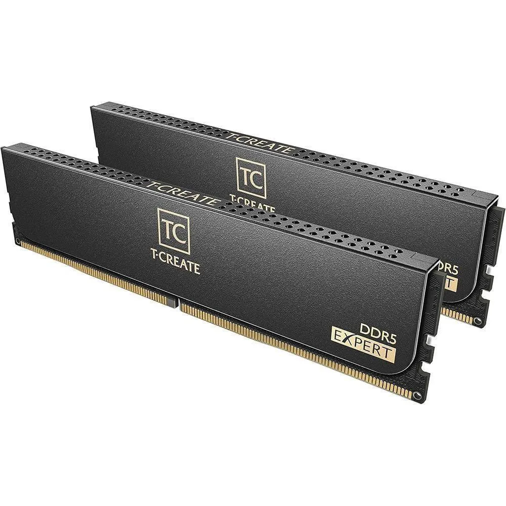 Memória RAM UDIMM TEAMGROUP T-Create Expert 48GB (2x24GB) DDR5-7200MHz (AMD Expo/Intel XMP) CL34 (34-42-42-84) 1.40V Preta