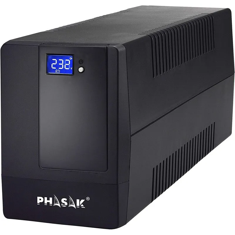 UPS Phasak PH 9410 1000VA AVR Preto