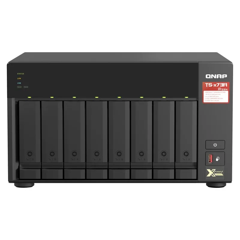 NAS QNAP TS-873A 8 Baías 3.5"- 2.5" 8GB DDR4 Formato Torre