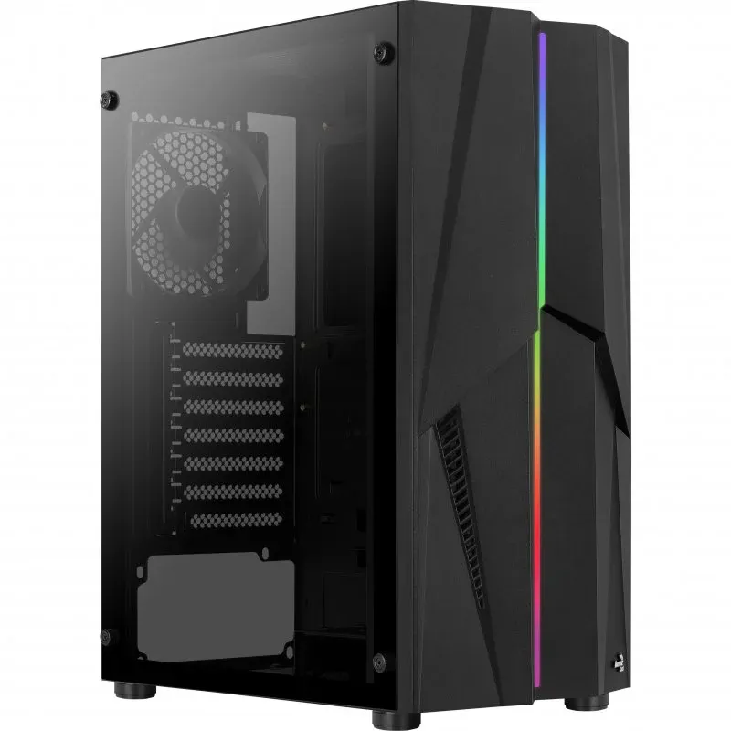 Caixa de Computador Aerocool Mecha Vidro Temperado USB 3.1 RGB Preta