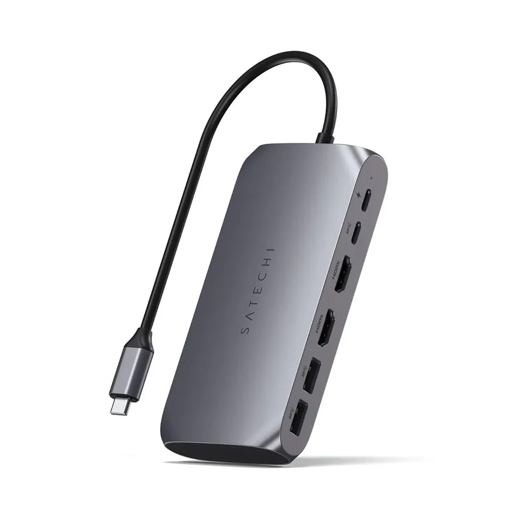 Adaptador USB-C Satechi Multimedia Adapter M1 Cinza