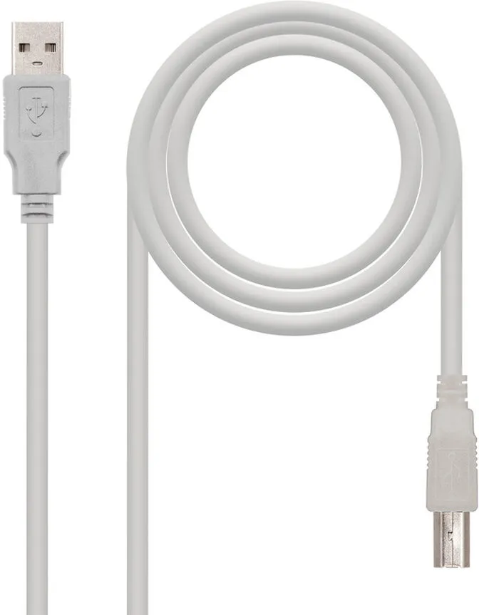 Cabo USB 2.0 Nanocable USB-A/M > USB-B/M 1.8 M