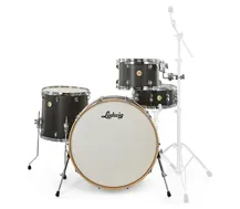 Ludwig Continental 4-Pc Shell Pack Satin Black
