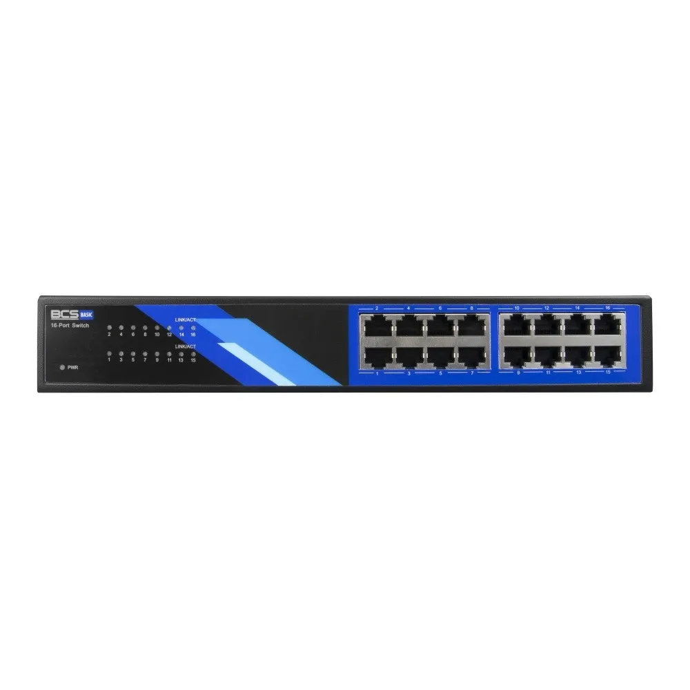 BCS BCS-B-S16G Switch Gigabit 16-portas RJ45 1Gbps BCS-B-S16G