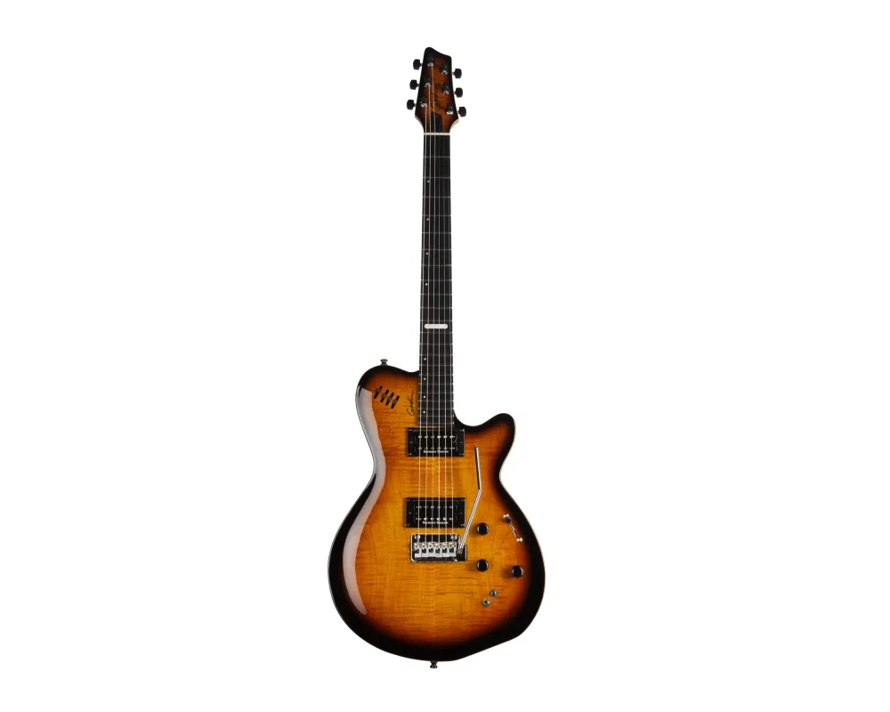 Godin LGXT Cognac Burst Flame AA With Bag