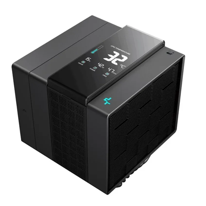Cooler CPU Refrigeração a Ar DeepCool Socket LGA 1700/AM5 Radiador 140 mm ASSASSIN IV VC VISION 2 Ventiladores PWM