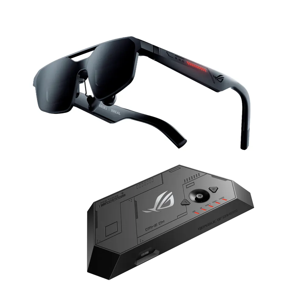 Óculos Realidade Virtual/Aumentada Asus ROG XREAL R1-B Gaming Smart Glasses 240Hz Micro-OLED